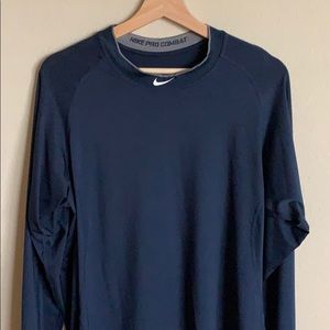 Nike Pro Combat Dri-Fit Navy blue size L any sport